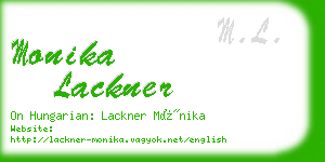 monika lackner business card